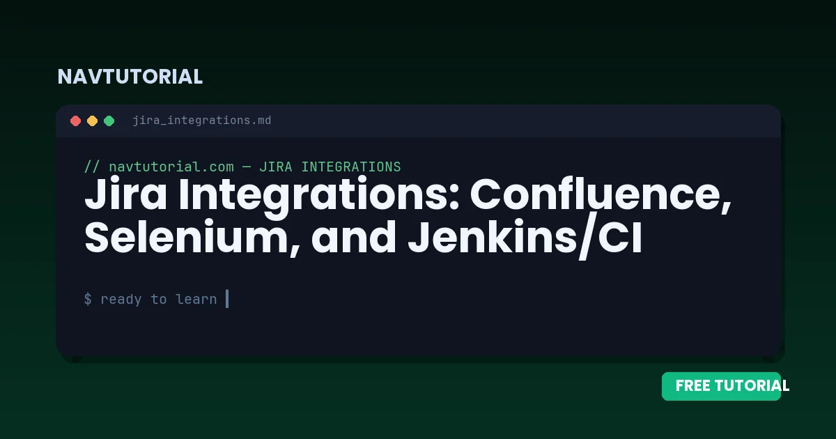 Jira Integrations: Confluence, Selenium, and Jenkins/CI