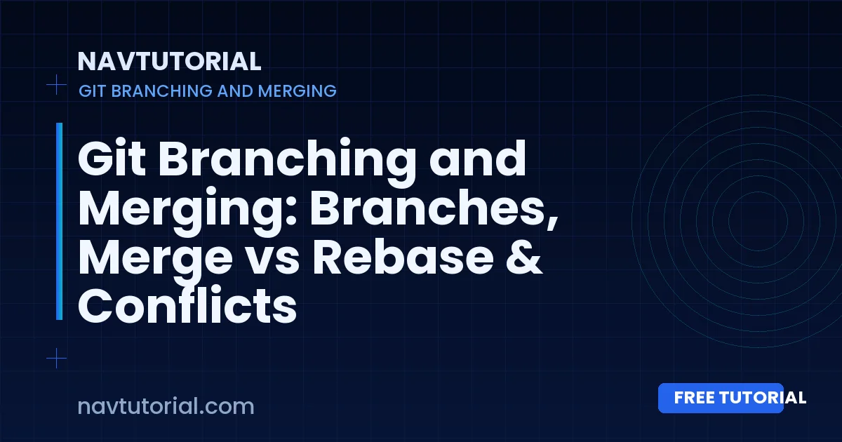 Git Branching and Merging: Branches, Merge vs Rebase & Conflicts