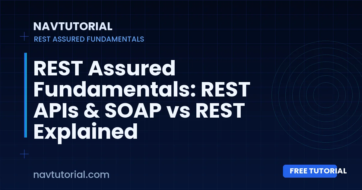 REST Assured Fundamentals: REST APIs & SOAP vs REST Explained