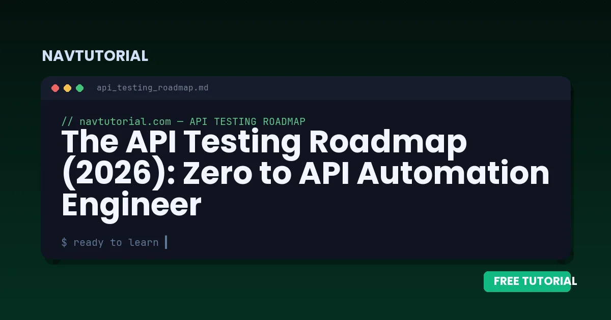 The API Testing Roadmap (2026): Zero to API Automation Engineer