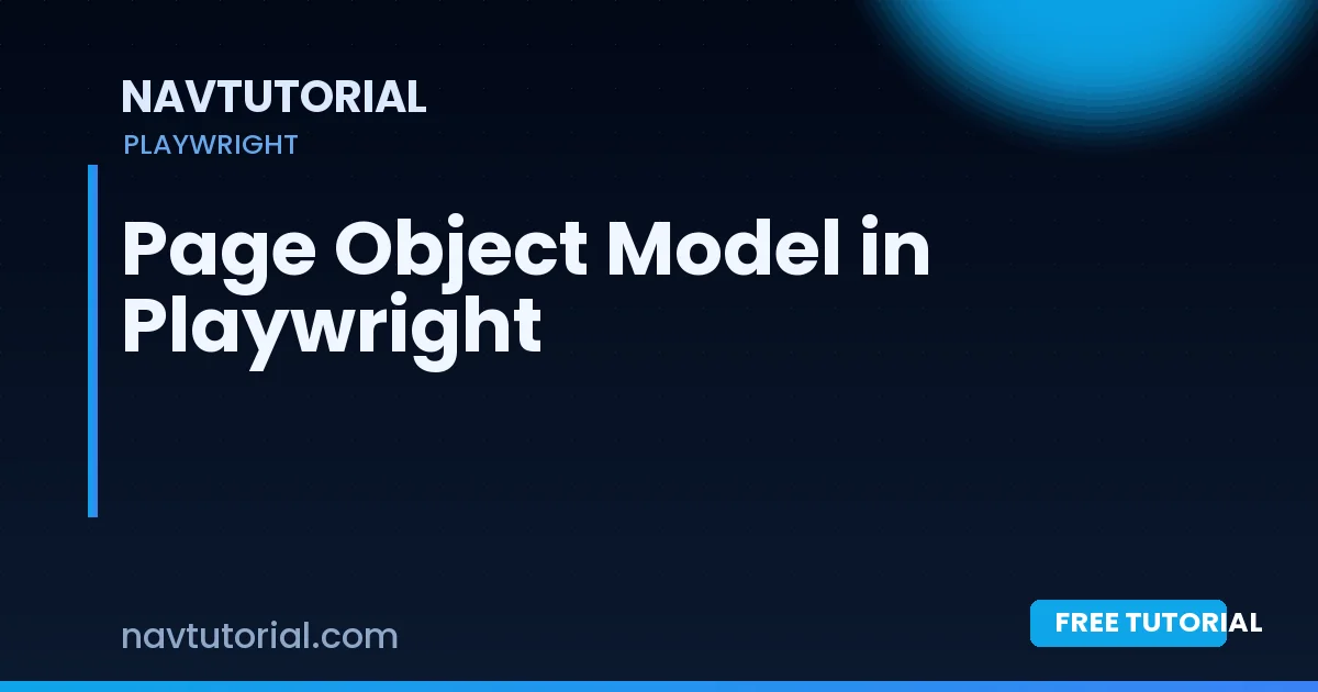 Page Object Model in Playwright