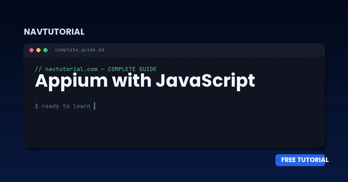 Appium with JavaScript