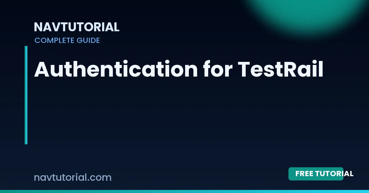 Authentication for TestRail