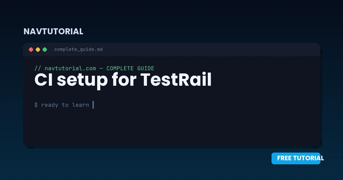 CI setup for TestRail