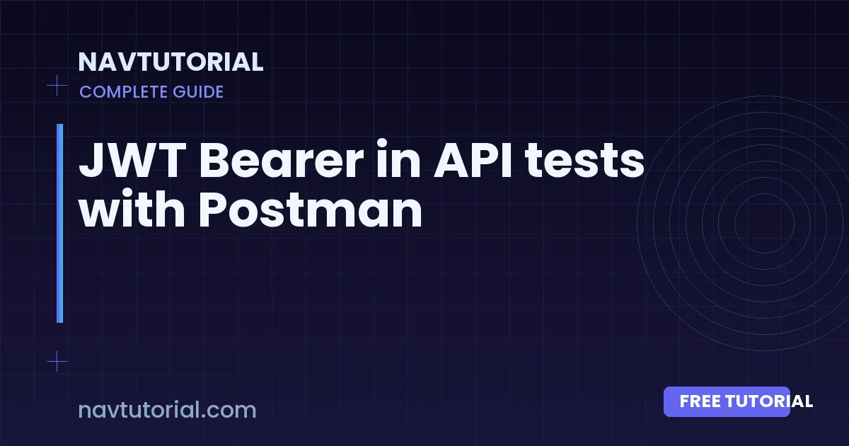 JWT Bearer in API tests with Postman