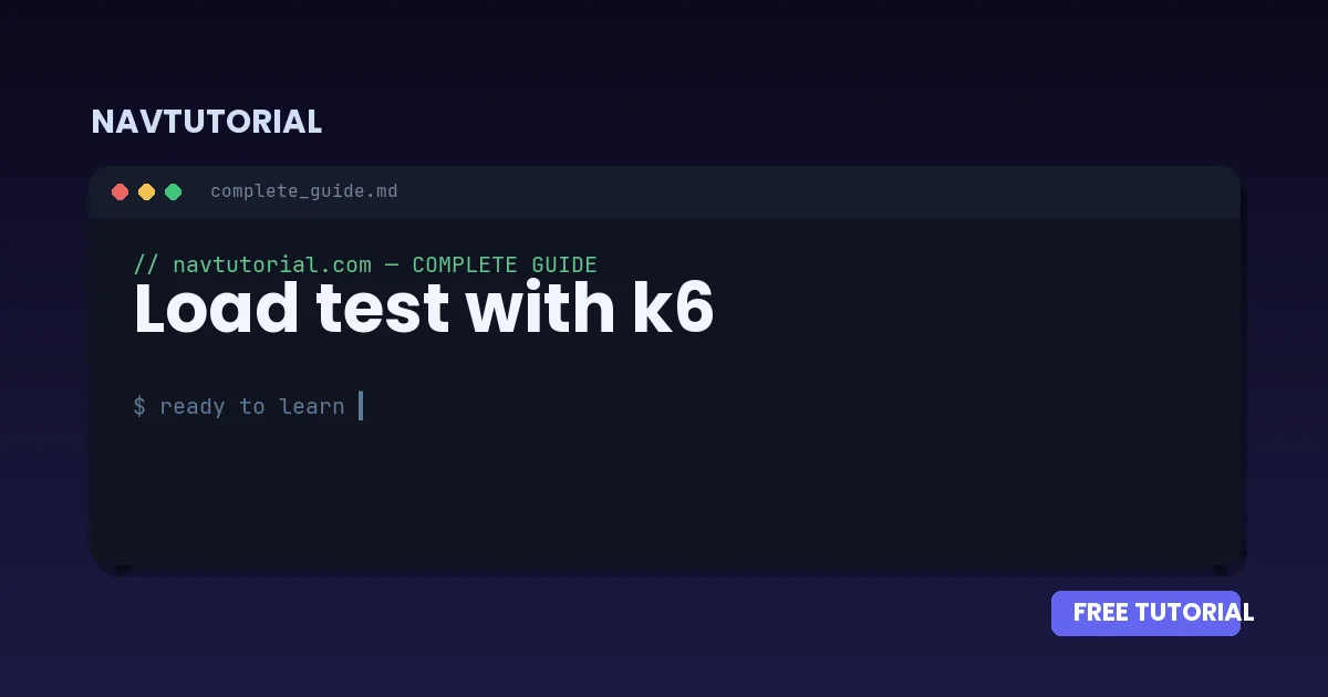 Load test with k6