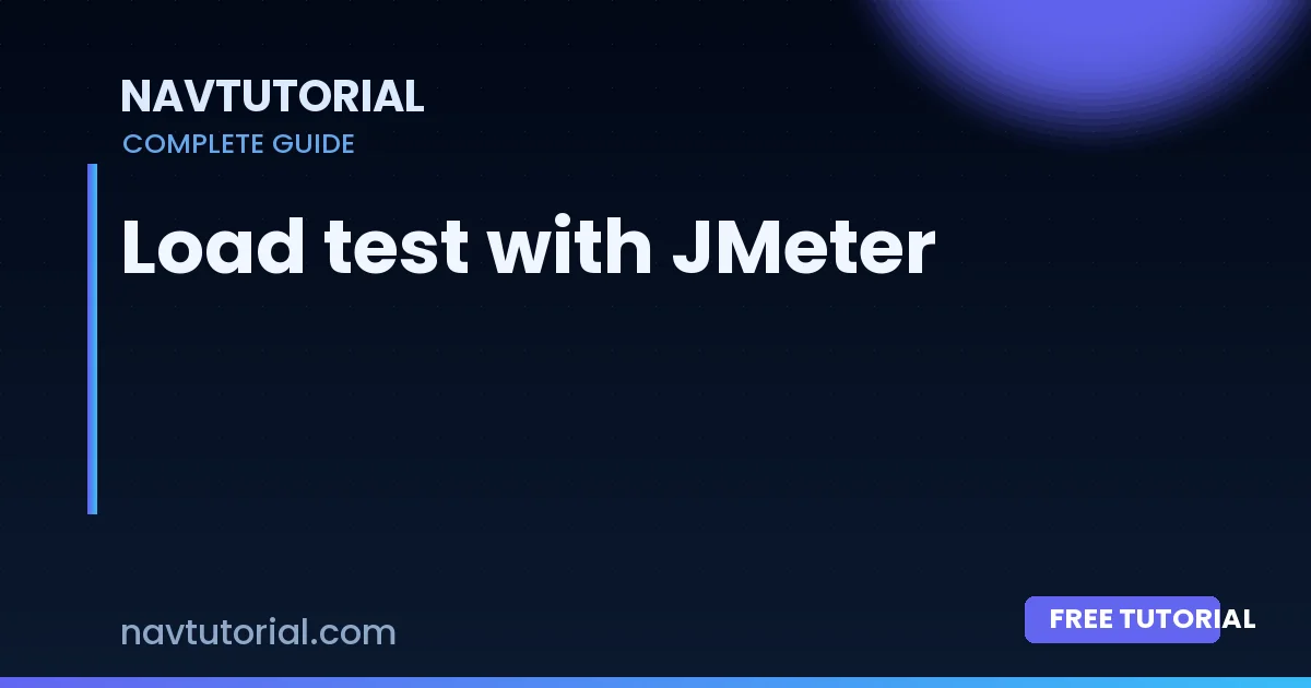 Load test with JMeter