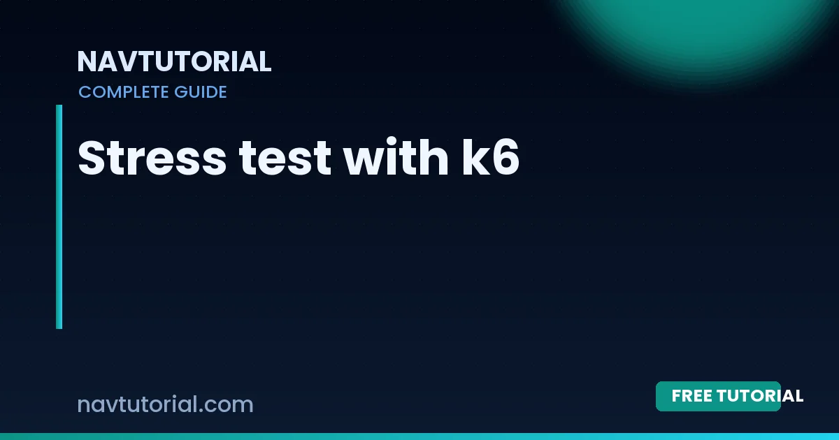 Stress test with k6