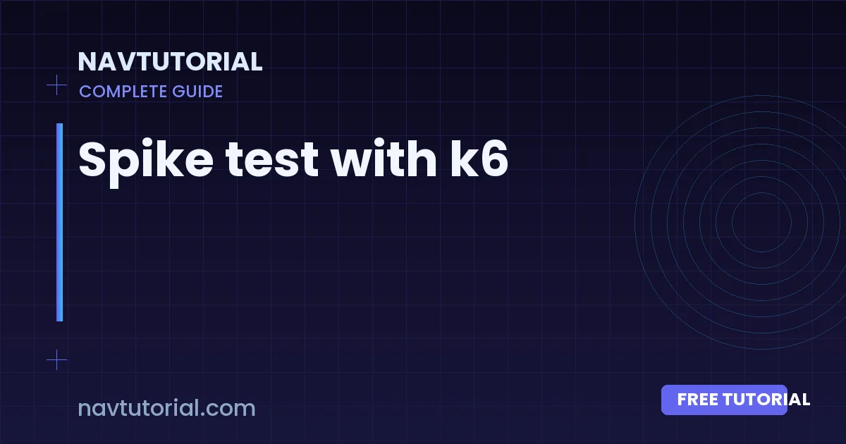 Spike test with k6