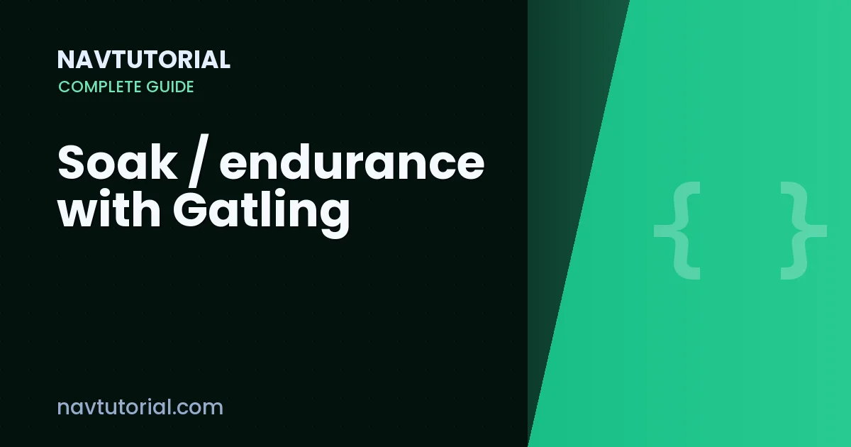 Soak / endurance with Gatling