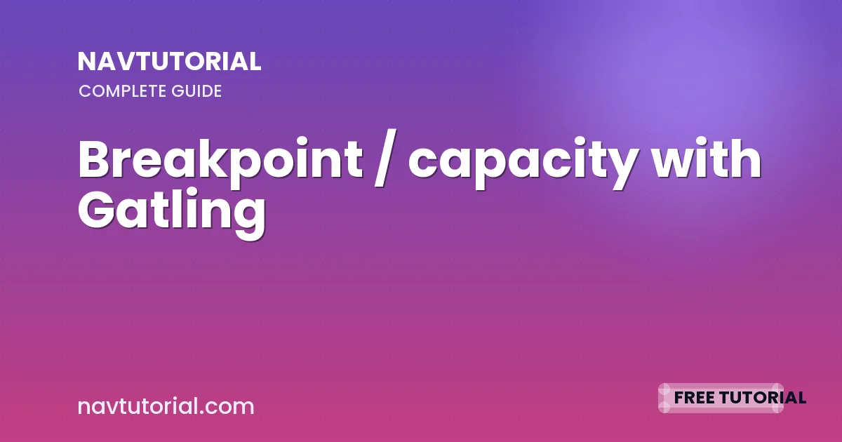 Breakpoint / capacity with Gatling