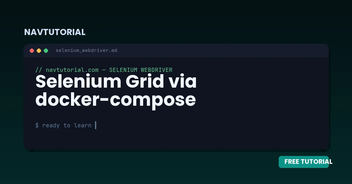 Selenium Grid via docker-compose