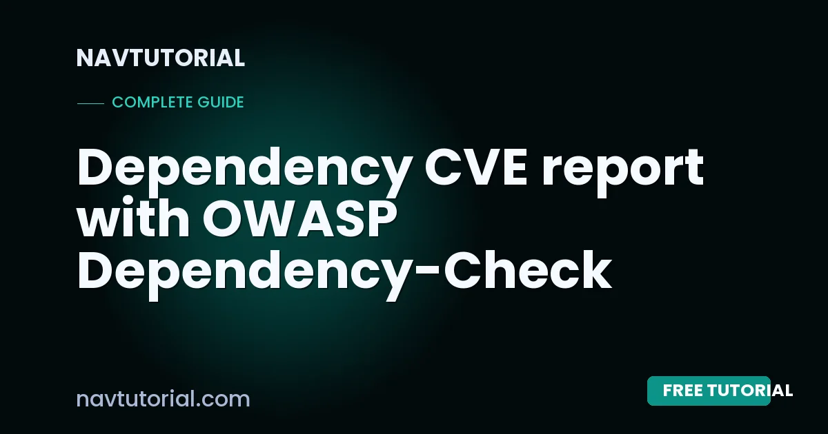Dependency CVE report with OWASP Dependency-Check