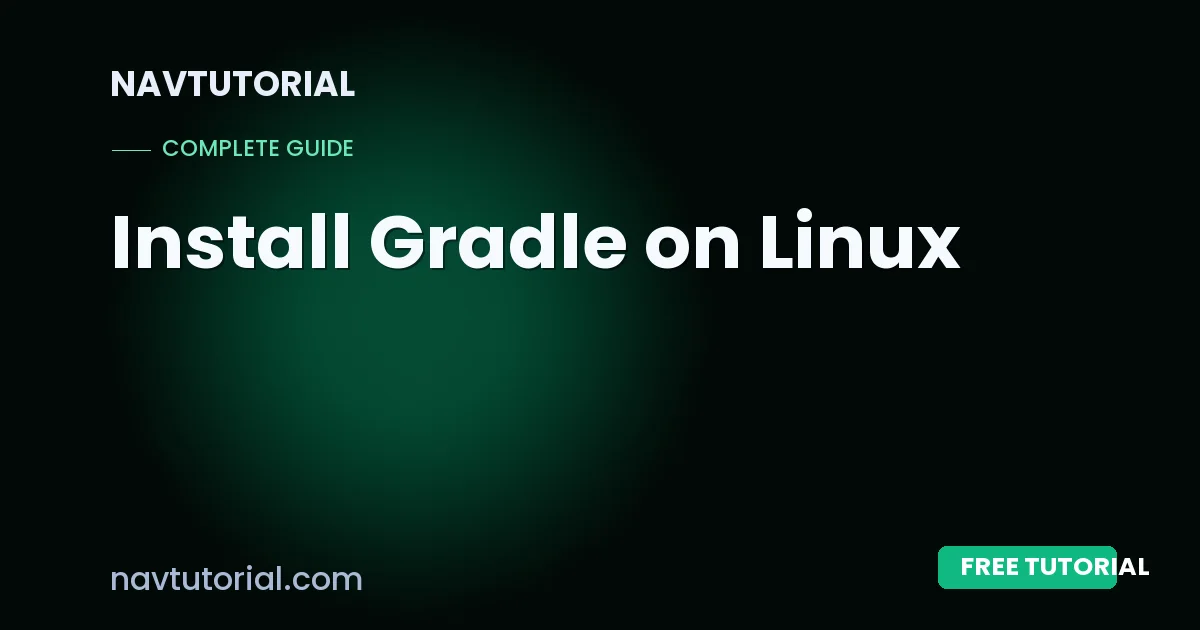 Install Gradle on Linux