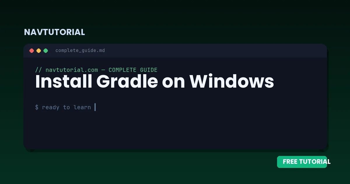 Install Gradle on Windows