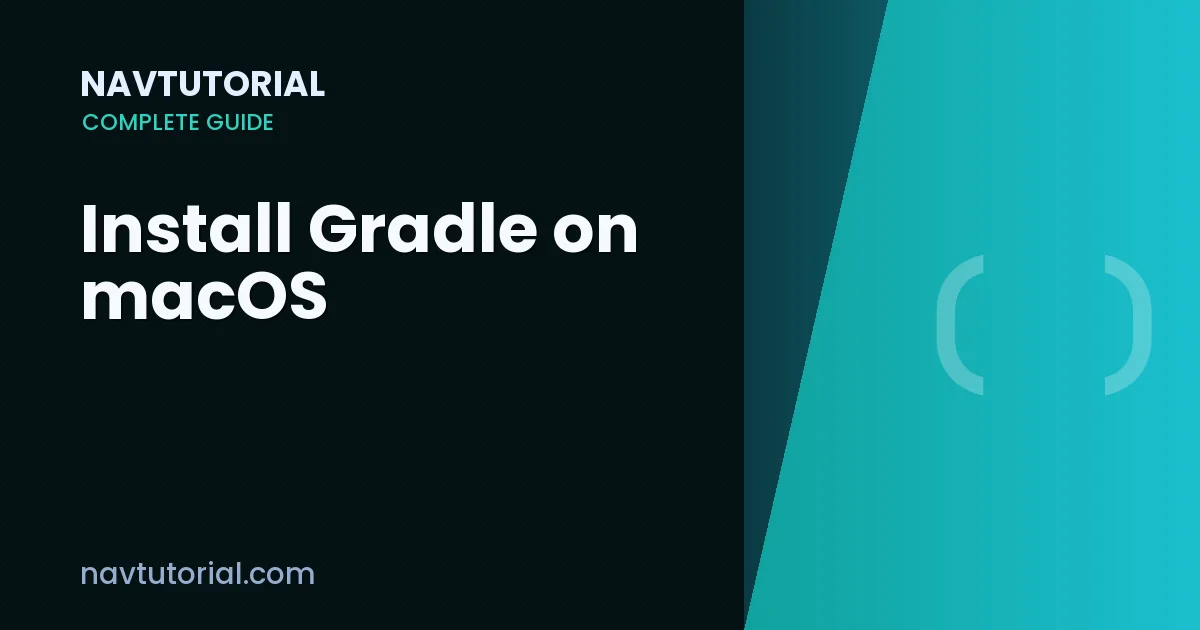 Install Gradle on macOS