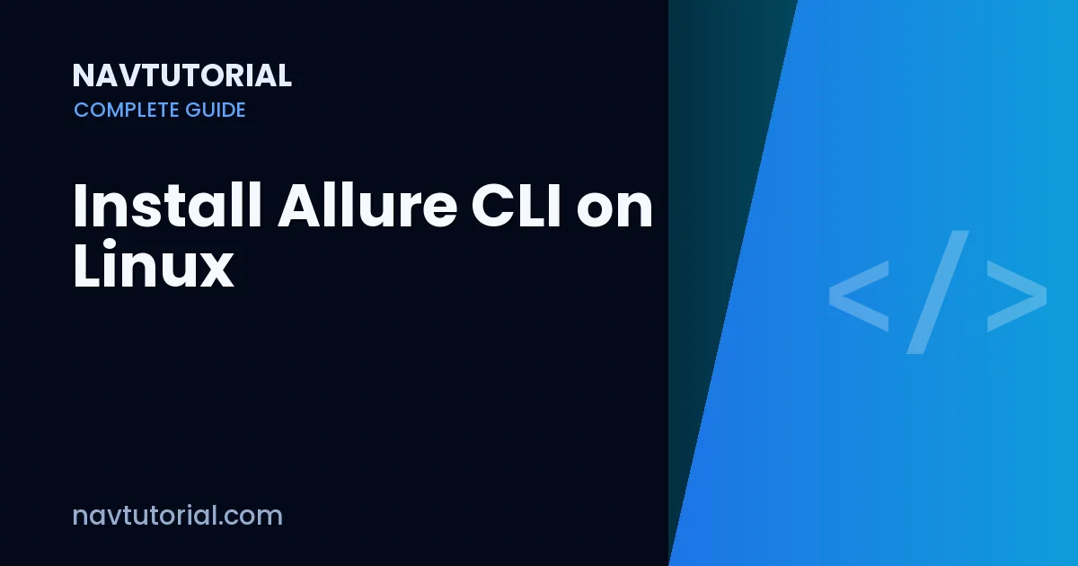 Install Allure CLI on Linux