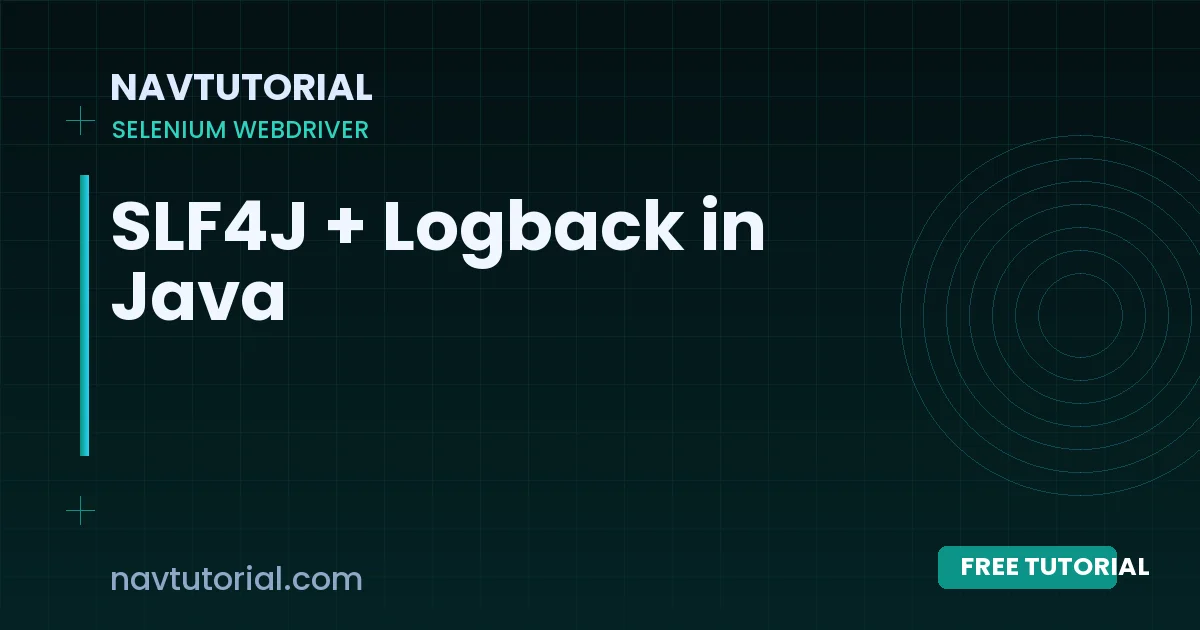 SLF4J + Logback in Java