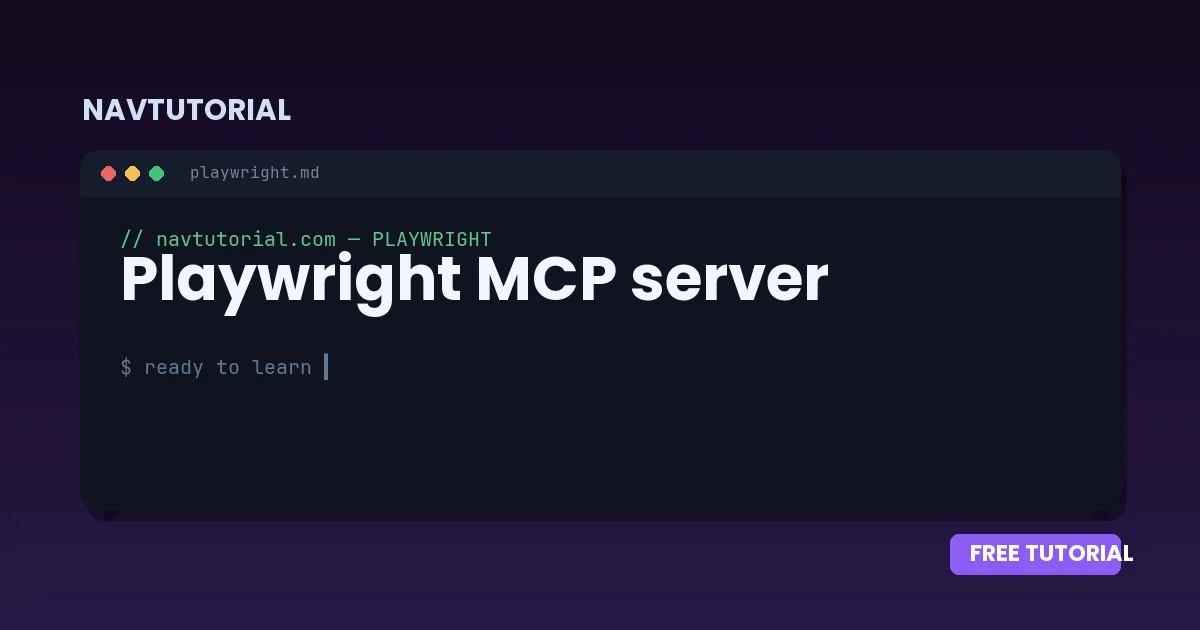 Playwright MCP server