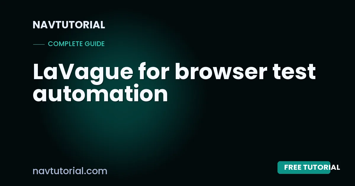LaVague for browser test automation