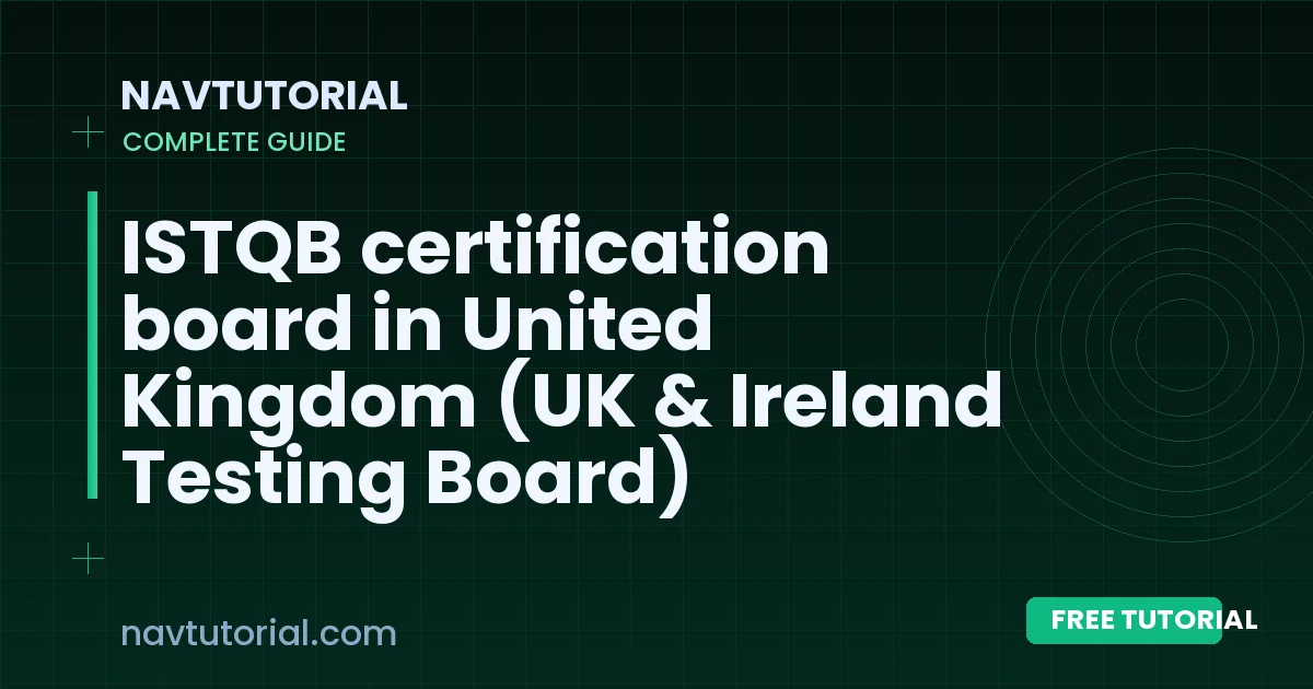 ISTQB certification board in United Kingdom (UK & Ireland Testing Board)
